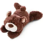NICI Pl&uuml;sch-Braunb&auml;r liegend, 20 cm (&Ouml;ko-gr&uuml;n) - Braun