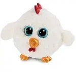 Nici Glubschi Henne Henlou ca. 14 cm Stofftier Pl&uuml;schtier Huhn K&uuml;ken Ostern - Wei&szlig;