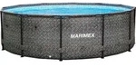 Florida Pool 3,66x0,99 m ohne Zubeh&ouml;r - RATTAN-Motiv - Schwarz