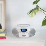 Blaupunkt I Boombox Kinder CD-Player Wei&szlig; mit Bluetooth, Kassette & USB - Wei&szlig;