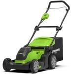 Greenworks 2504707UB, Schieberasenm&auml;her, 41 cm, 2,5 cm, 8 cm, 50 l, 90,3 dB