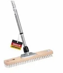 BawiTec Gro&szlig;raumschrubber 40cm Breit mit Teleskopstiel 200cm Lang ppn-wei&szlig;