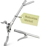 Praknu Greifzange aus Metall - Robuster Greifer f&uuml;r M&uuml;ll - 95cm lang - Greifarm
