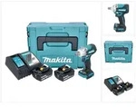 Makita DTW 301 RTJ Akku Schlagschrauber 18 V 330 Nm 1/2" Brushless + 2x Akku...