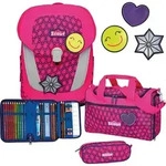 Scout Schulranzen Neon Safety Sunny II Set 4-teilig Pink Glow neonpink -