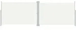 vidaXL Seitenmarkise Ausziehbar Creme 200x600 cm - Creme