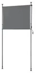 Klemmmarkise &rsquo;Cimarra&rsquo; 120 x 270 cm Senkrechtmarkise Au&szlig;enrollo Balkonrollo mit