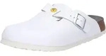 Birkenstock Boston ESD Pantolette wei&szlig; schmale Weite Gr. 40 - Wei&szlig; - 40