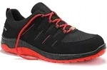 Berufshalbschuh MADDOX black-red Low ESD O2, Gr. 37 - Schwarz - 37