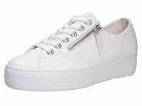 Paul Green Super Soft Reißverschluss Damen Sneaker in Weiß, Größe 7.5