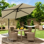 KINGSLEEVE&reg; Sonnenschirm UV Schutz 80+ &Oslash; 330cm Gro&szlig; mit St&auml;nder Schutzh&uuml;lle