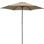 KINGSLEEVE&reg; Sonnenschirm 300 cm UV Schutz 80+ Abdeckung Kurbel Knickbar Alu Rund