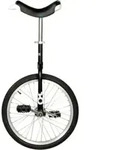 QU-AX Einrad OnlyOne 20" schwarz Alufelge, Reifen schwarz - Schwarz