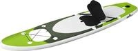 vidaXL SUP-Board-Set Aufblasbar Gr&uuml;n 300x76x10 cm