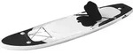 vidaXL SUP-Board-Set Aufblasbar Schwarz 300x76x10 cm
