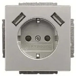 Busch-Jaeger SCHUKO-2x USB Steckdose 20 EUCB2USB-866 2CKA002011A6283 - Silber