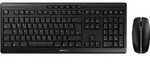 CHERRY Stream Desktop, Volle Gr&ouml;&szlig;e (100%), Kabellos, RF Wireless, QWERTY, Schwarz,