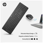 HP 230 WL Mouse+KB Combo WHT Germany - German localization - Wei&szlig;