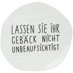 Mix & Match Teller klein "Ihr Geb&auml;ck" - Wei&szlig;