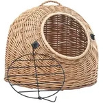vidaXL Katzen-Transportkorb 60x45x45 cm Nat&uuml;rliche Weide - Braun