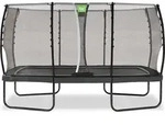 EXIT Allure Classic Trampolin 244x427cm, auf Beinen, Rechteckig, Schwarz - Schwarz