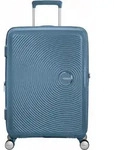 American Tourister Soundbox Spinner 67 / 24 TSA EXP Trolley Stone Blue blaugrau...