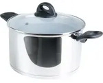 Genius Cerafit Steel Kochtopf 24 cm | Topf-Set mit Glasdeckel; A24680
