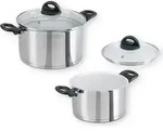 Genius Cerafit Steel - Kochtopf &Oslash; 20 cm + &Oslash; 24 cm | Set 4-tlg.