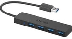 Anker Ultra Slim - Hub - 4 x SuperSpeed USB 3.0 - Desktop - Schwarz