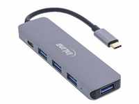 InLine® USB 3.2 USB-C Multi Hub (4x USB-A 5Gb/s + USB-C (Data/PD 87W), OTG,