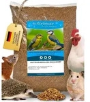 Futterbauer 10kg Soldatenfliegenlarven wie Mehlw&uuml;rmer Vogelfutter, Fischfutter
