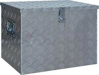 vidaXL Aluminiumkiste 610 x 430 x 455 mm Silbern