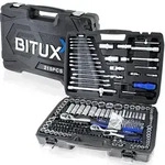Bituxx Steckschl&uuml;ssel- und Bitsatz mit Ratschen und Maulschl&uuml;sseln 215tlg,...