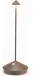 Pina Pro Corten LED-Tischleuchte wiederaufladbar und dimmbar kabellos Zafferano -