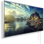 K&Ouml;NIGHAUS Panorama Infrarotheizung 1200W - Aussicht Norwegen mit Thermostat