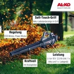 AL-KO Akku-Laubbl&auml;ser LB 1860, 18 V Li-Ion (Akku und Ladeger&auml;t im Lieferumfang), 45