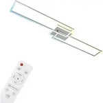 LED Deckenleuchte CCT WiFi Bluetooth App 40W alu Metall-Kunststoff Briloner - Grau