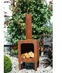 Markone Gartenkamin 200-3 (Rost): 35 x 35 x 115 cm