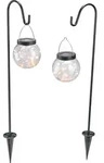 esotec Solar H&auml;ngeleuchten Smart Globe im 2er-Set wetterfest outdoor 102314 -