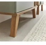 Midischrank Badezimmer Quickset 963, Pelipal, 1 T&uuml;r, 4 F&auml;cher, 50,5cm, Salbei...