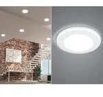 Trio Einbauleuchte AURA &Oslash; 14,8cm Wei&szlig; matt - Wei&szlig;