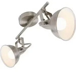Deckenlampe Spots 2xE14 dreh-&schwenkbar 40W Metall Satin-Wei&szlig; Briloner - Wei&szlig;