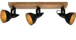 Spotleuchte Deckenlampe Spots schwenkbar 3xE14 25W Schwarz-Gold Briloner - Schwarz