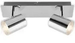 LED Badleuchte Spotleuchte IP44 GU10 IP44 5 W chrom Metall-Kunststoff Briloner - Grau