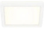 Slim LED Deckenleuchte Eckig, 19x19 cm ? flach, 12W, 1400 lm, Neutralwei&szlig;,