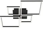 LED Deckenleuchte Deckenlampe schwenkbar dimmbar 48 W Schwarz Briloner - Schwarz