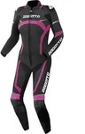 Bogotto Misano 2-Teiler Damen Motorrad Lederkombi, schwarz/fuchsia, 36 -
