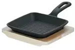Schulte-Ufer Rustika Mini-Grillpfanne mit Servierbrett, Pf&auml;nnchen, Pfanne,