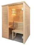 Harvia Alaska Mini Massivsauna aus Fichte Saunakabine ca. 160x110x204 cm - Braun