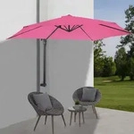 Wandschirm Acerra, Ampelschirm Balkonschirm Sonnenschirm, 3m neigbar, Polyester